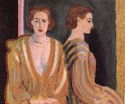 woman bedoew a mirror Henri Matisse